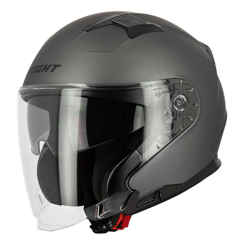 Casque jet Eight S771 Blake gris mat
