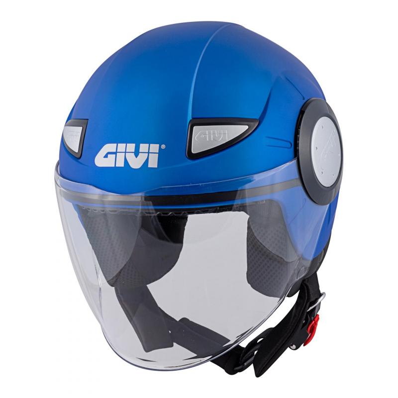Casque jet enfant Givi Junior 5 Solid Color bleu clair mat- S/50