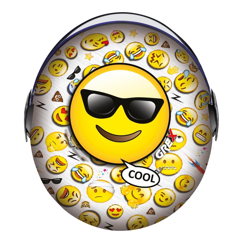 Casque jet Grex G1.1 Artwork Cool blanc/jaune- 3XS