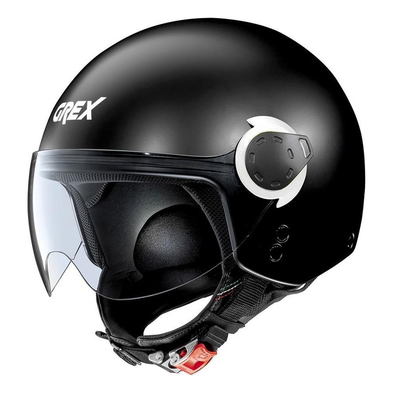 Casque jet Grex G3.1E Couplé Mat noir/blanc- 2XS