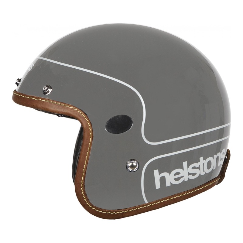 Casque jet Helstons Corporate Carbone gris- S