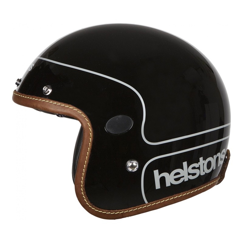 Casque jet Helstons Corporate Carbone noir- S