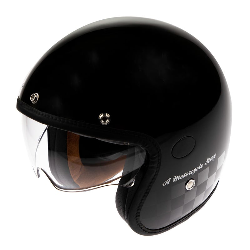 Casque jet Helstons Course Helmet noir
