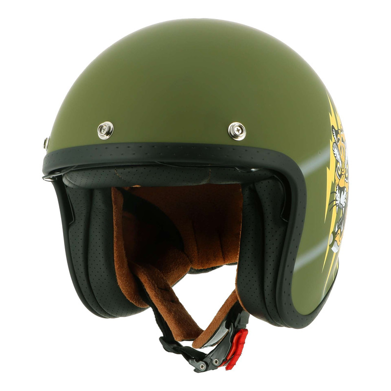 Casque jet Helstons Tiger kaki mat