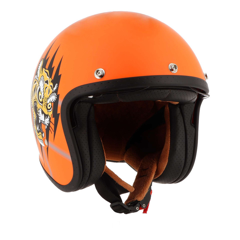 Casque jet Helstons Tiger orange mat