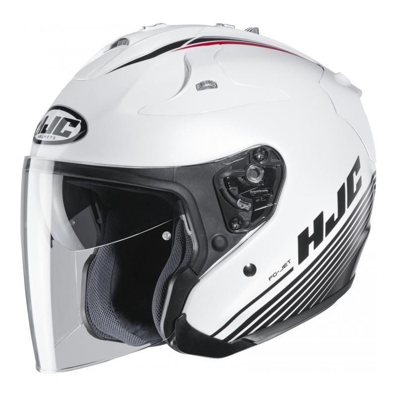 Casque jet HJC FG-Jet Paton MC10 blanc- XS