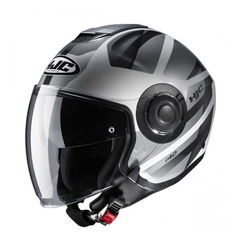 Casque jet HJC I40 Remi MC5 gris/noir- XS