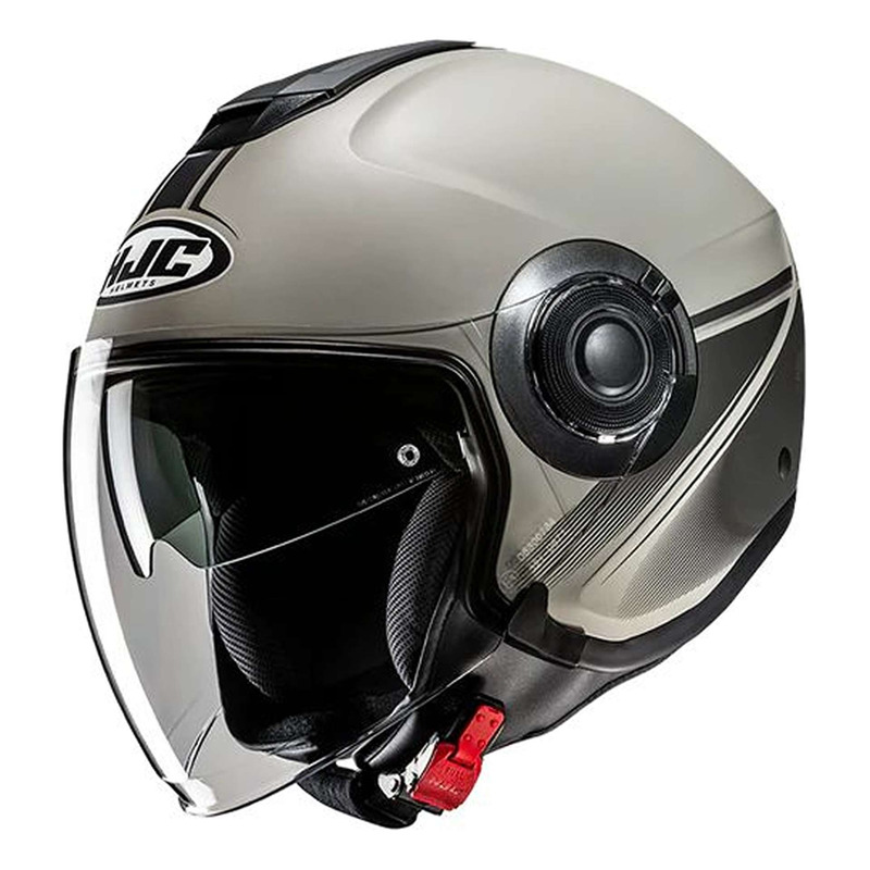 Casque jet HJC i40N Vision MC5SF gris/ mat