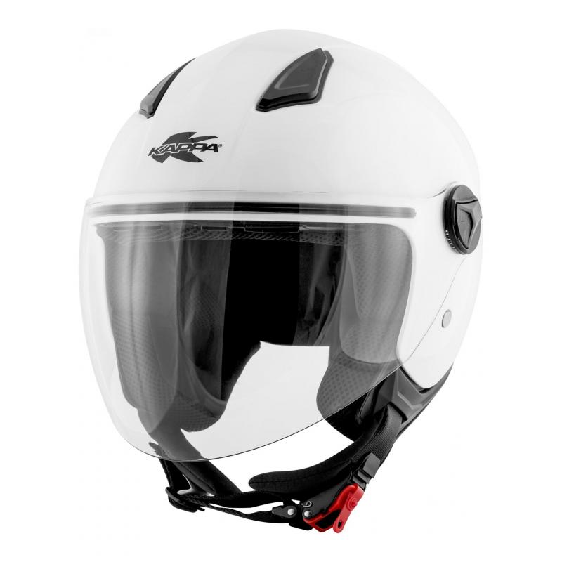 Casque jet Kappa KV28 Miami Basic blanc verni- XS