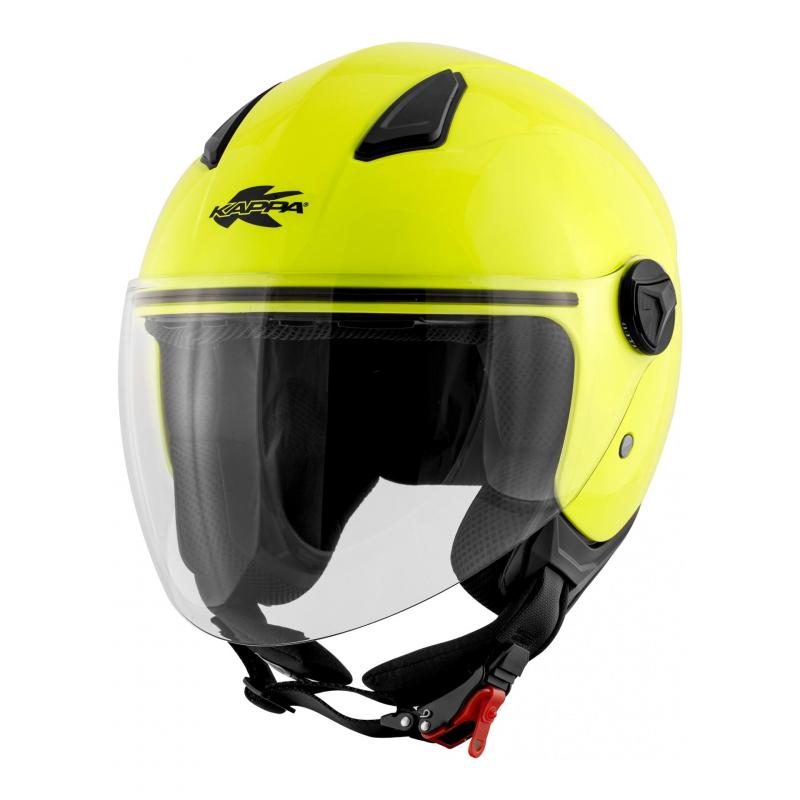 Casque jet Kappa KV28 Miami Basic jaune flluo- XS