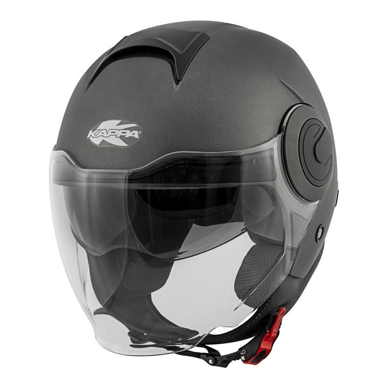 Casque jet Kappa KV37 Oregon Basic titanium mat- XS