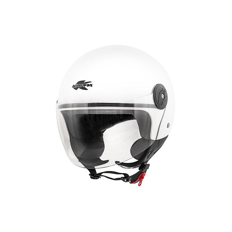 Casque jet Kappa KV40 Hawaii Basic blanc verni- XS