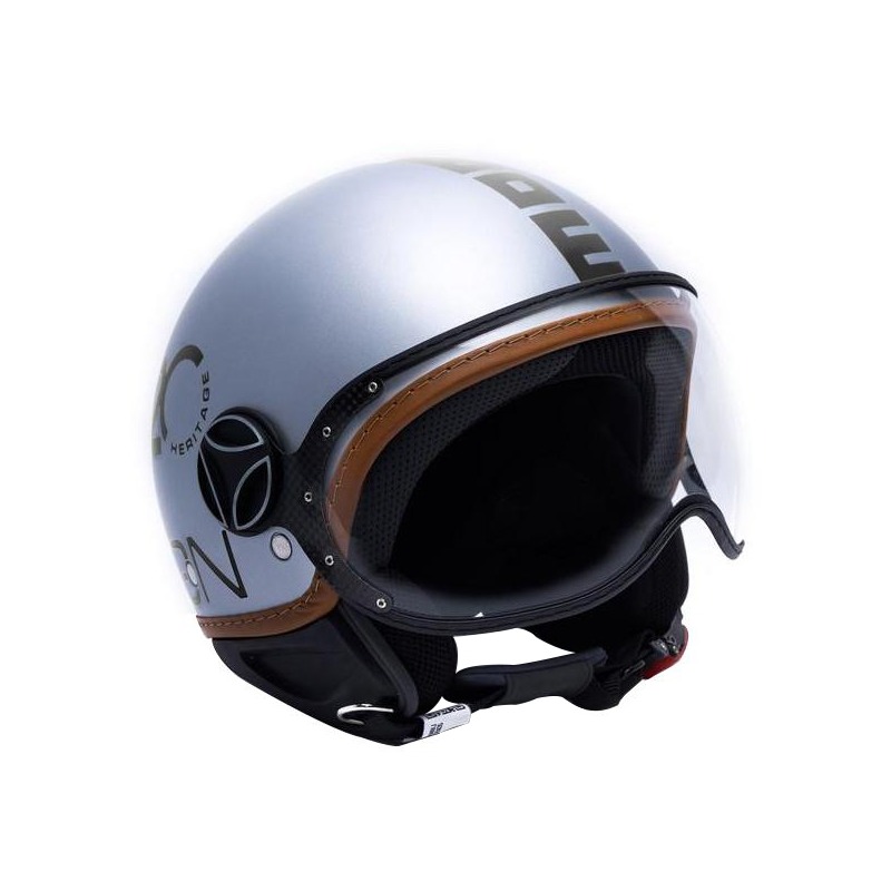 Casque jet Momo Design FGTR classic heritage aluminium mat- 2XS