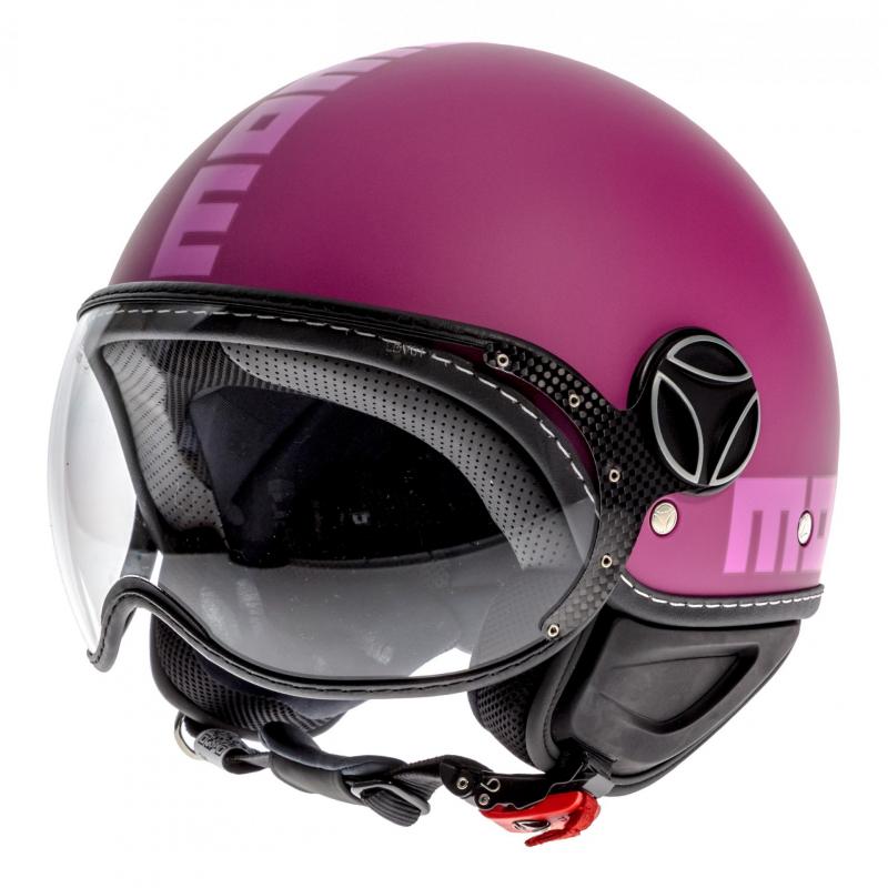 Casque jet Momo Design FGTR Classic violet/rose- XXS