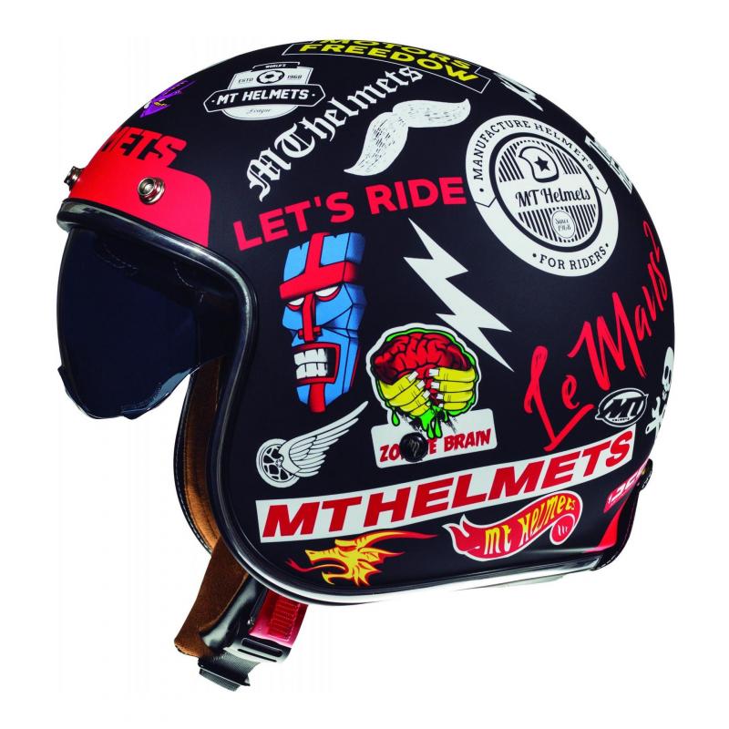 Casque jet MT Helmet Le Mans 2 SV Anarchy noir- XS