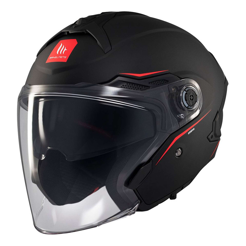 Casque jet MT Helmets Cosmo SV Solid matt black- XL