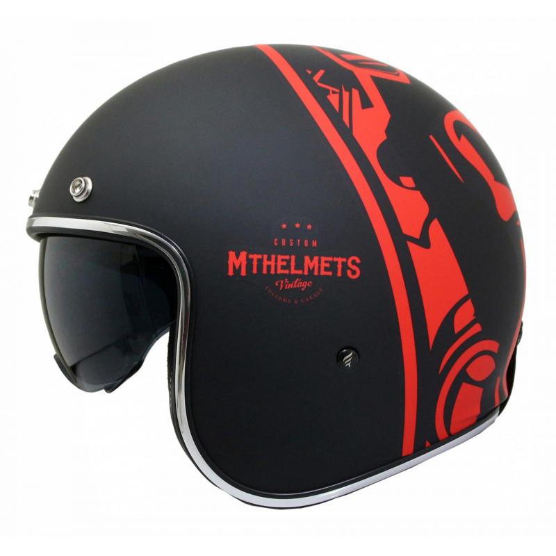 Casque jet MT Helmets Le Mans 2 SV Divenire noir / rouge