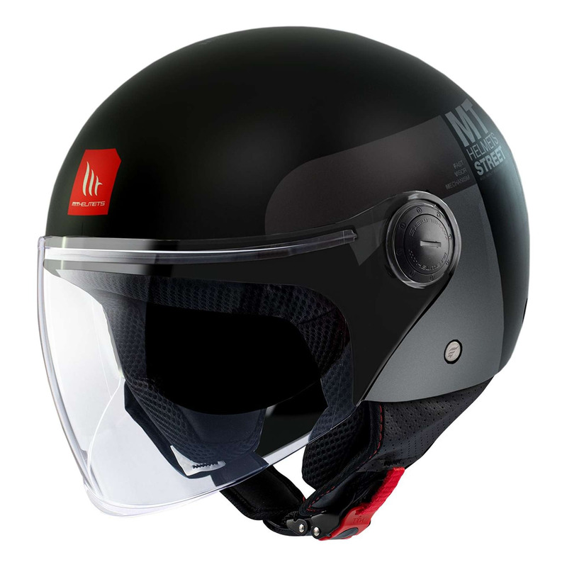 Casque jet MT Helmets Street S Inboard matt black/grey- M