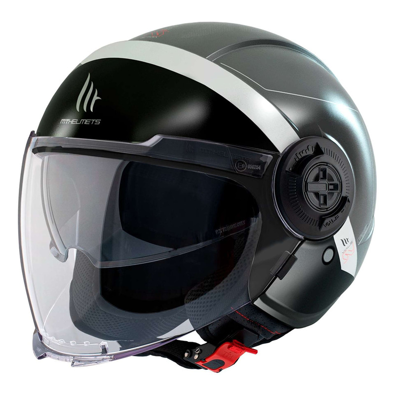 Casque jet MT Helmets Viale SV S 68 Unit grey/black/white matt- S