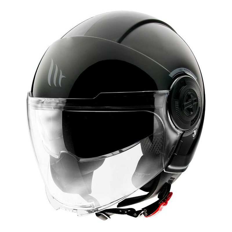 Casque jet MT Helmets Viale SV uni noir ECE 22.06- 2XS