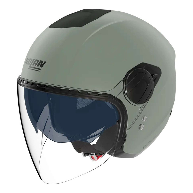 Casque jet Nolan N20-2 Visor Classico Nobile 337 vert mat- 2XS