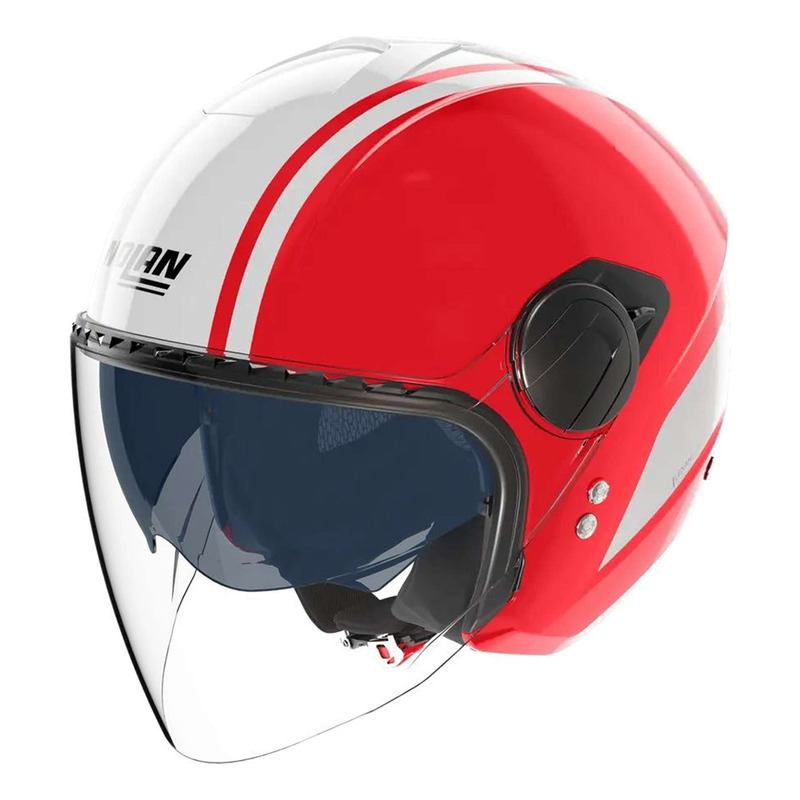 Casque jet Nolan N20-2 Visor Dolce Vita 349 rouge/blanc