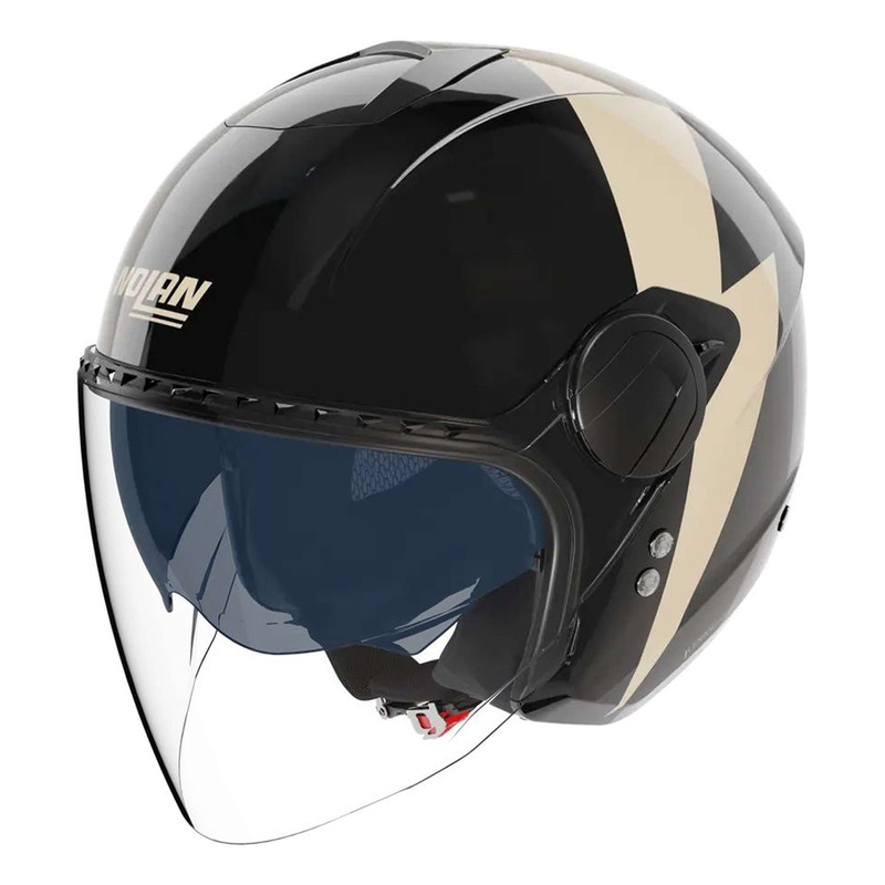 Casque jet Nolan N20-2 Visor Impeto 344 noir/beige