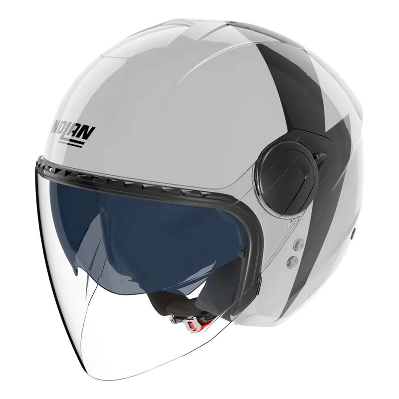 Casque jet Nolan N20-2 Visor Impeto 345 blanc/noir