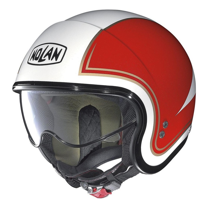 Casque jet Nolan N21 Tricolore Métal blanc/vert/rouge- 2XS