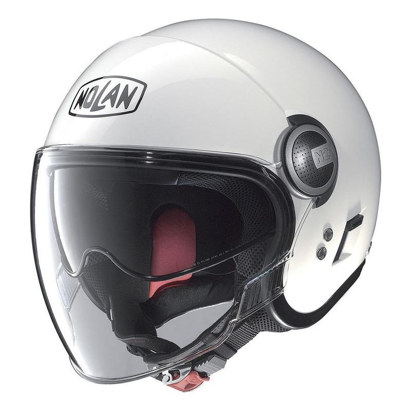 Casque jet Nolan N21 Visor Classic Métal blanc- 2XS