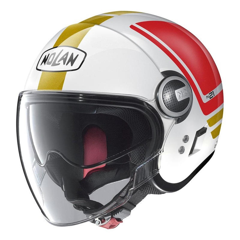 Casque jet Nolan N21 Visor Flybridge Métal Italy blanc- 2XS