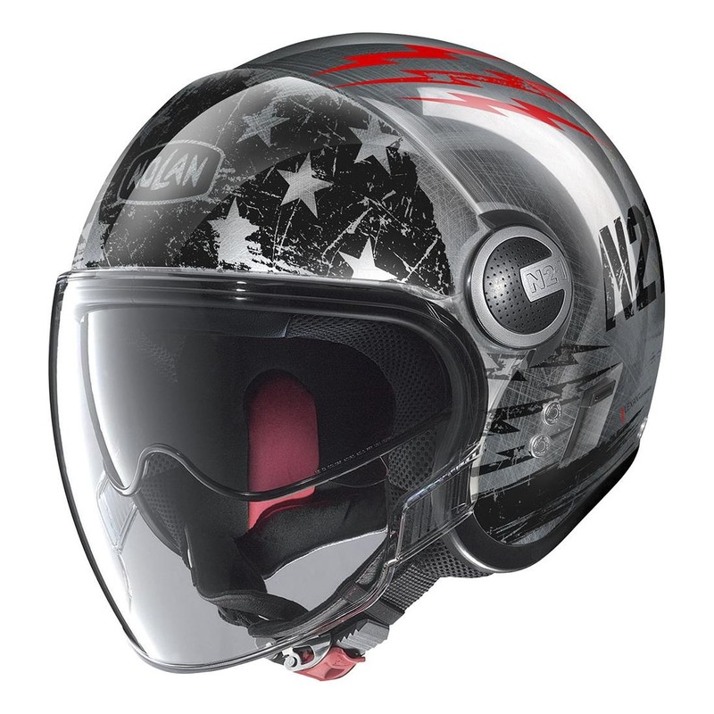 Casque jet Nolan N21 Visor Jetfire Scratched chrome- 2XS