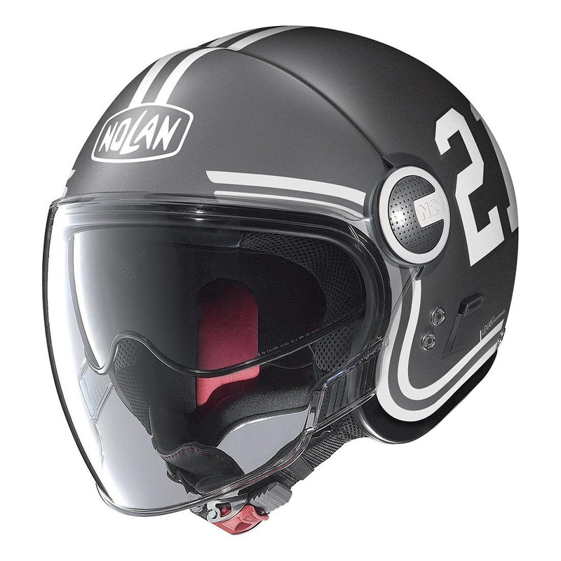 Casque jet Nolan N21 Visor Quaterback Mat Lava Grey- 2XS
