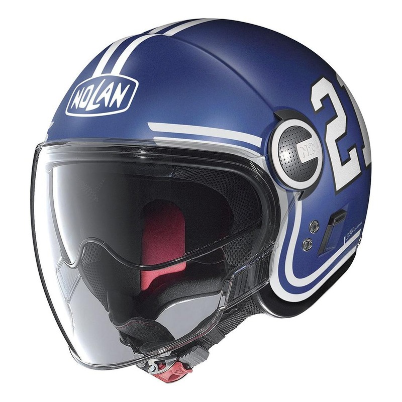 Casque jet Nolan N21 Visor Quaterback Mat Imperator blue- 2XS