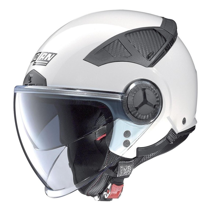 Casque jet Nolan N33 EVO Classic Métal blanc- 2XS