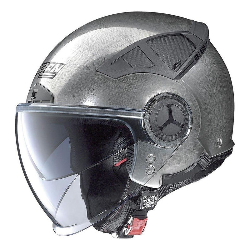 Casque jet Nolan N33 EVO Classic Scratched chrome- 2XS