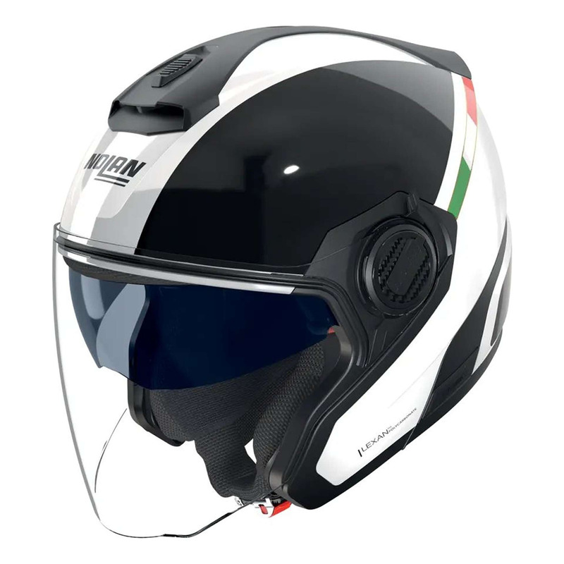 Casque jet Nolan N40-5 06 Integro 342 blanc/noir- 2XS