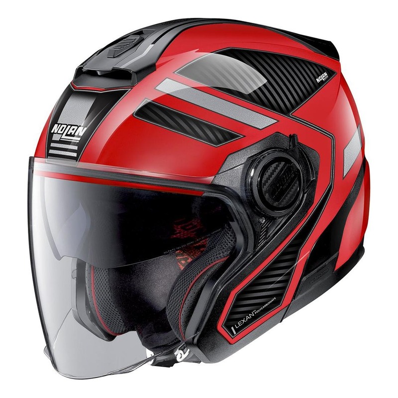 Casque jet Nolan N40-5 Beltway N-Com Corsa rouge- 2XS