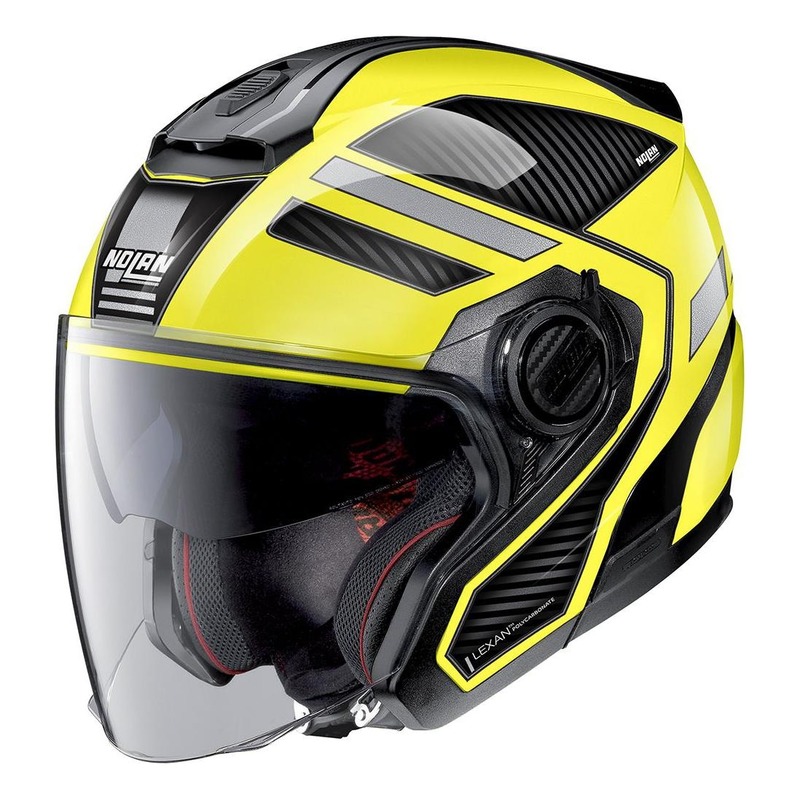 Casque jet Nolan N40-5 Beltway N-Com Led jaune- 2XS