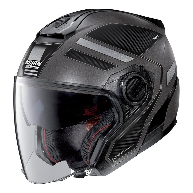 Casque jet Nolan N40-5 Beltway N-Com Mat Lava grey- 2XS