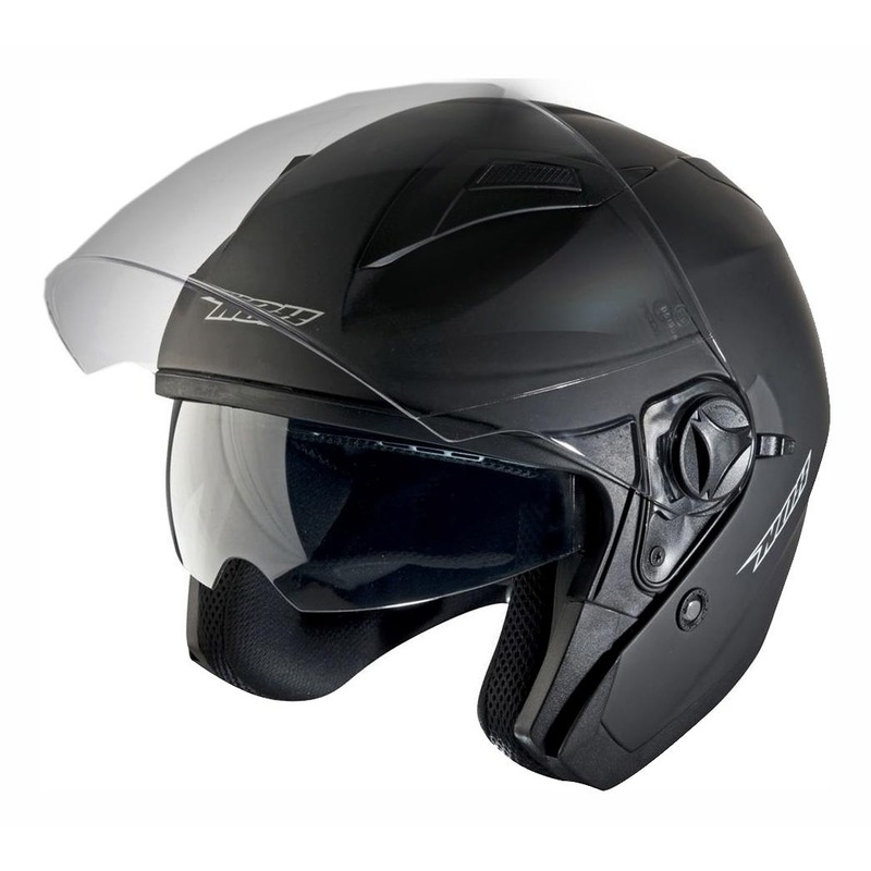 Casque jet Nox N124 noir mat- XS