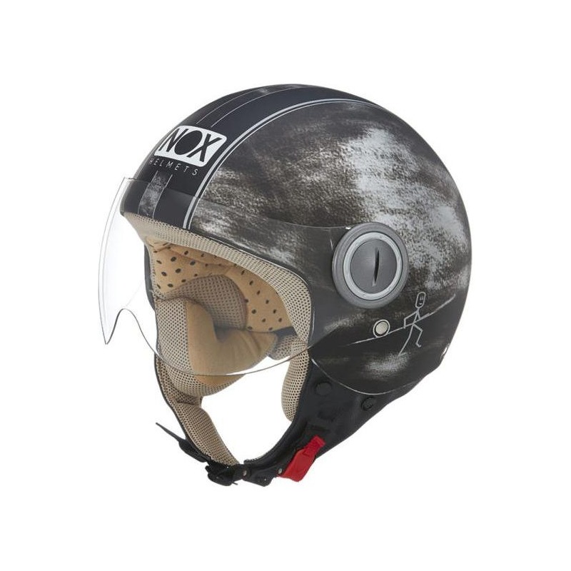 Casque jet Nox N210 effet métal- XS