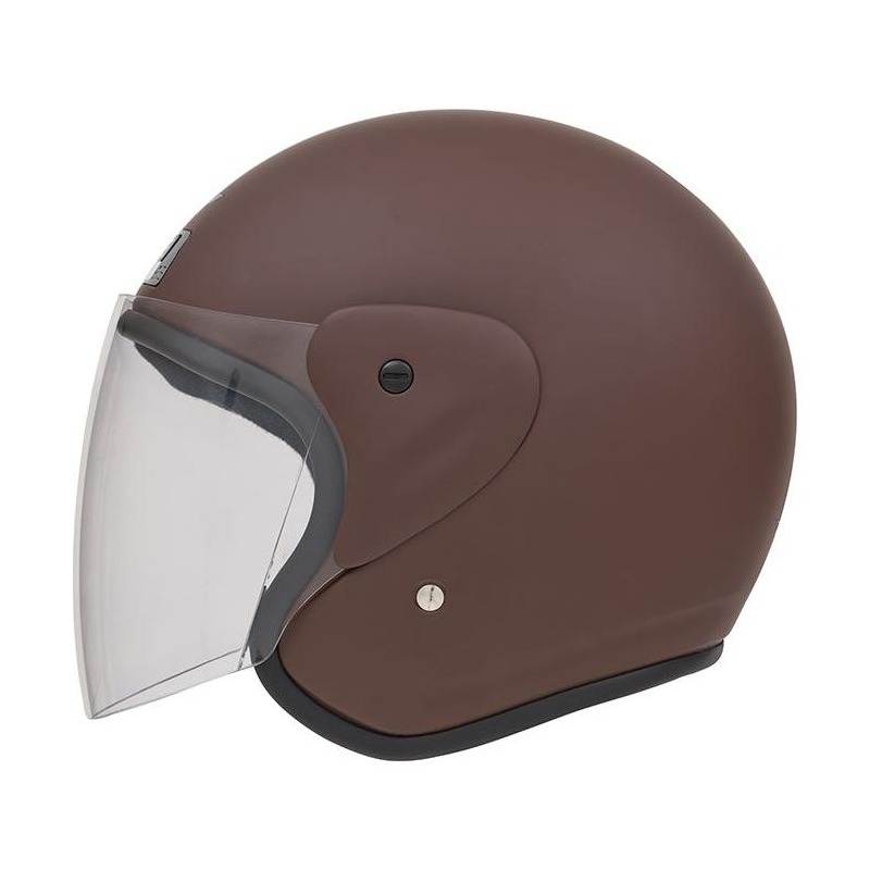 Casque jet Nox N613 mat chocolat- XS