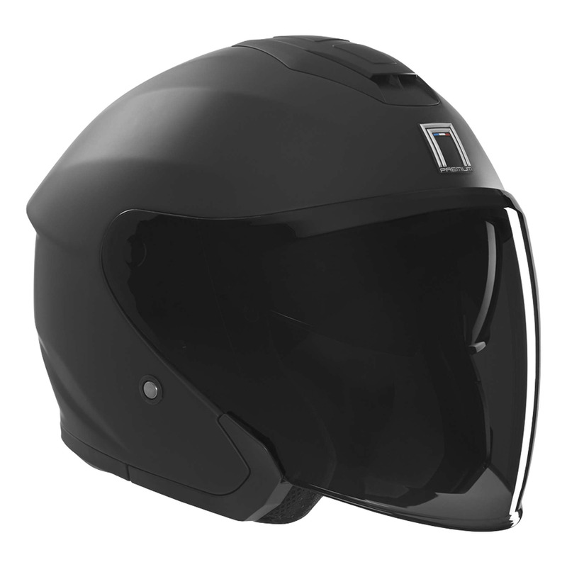 Casque jet Nox Premium Spy noir mat