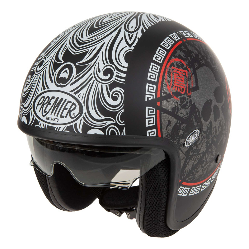 Casque jet Premier VINTAGE SK9BM noir mat (ECE