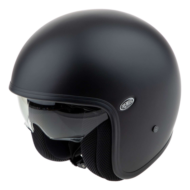 Casque jet Premier VINTAGE U9BM noir mat (ECE 22.05)