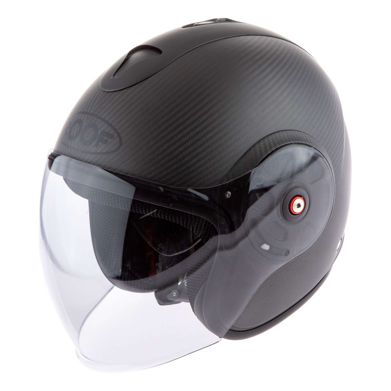 Casque jet Roof Wisper Carbon mat- S