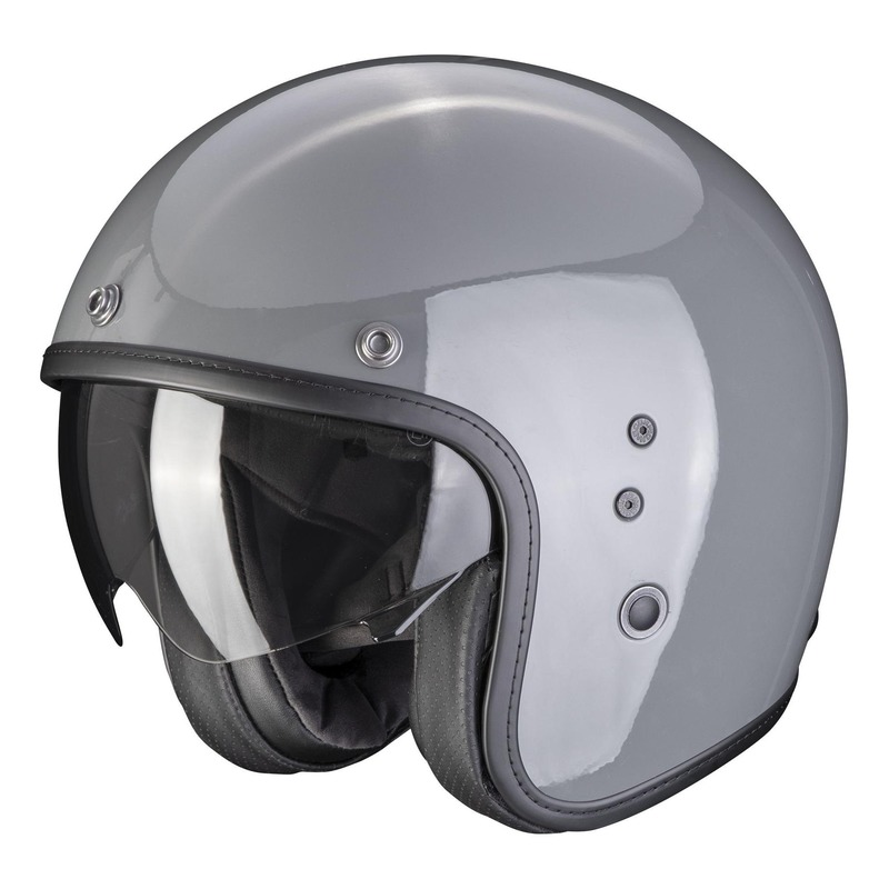 Casque jet Scorpion Belfast EVO Solid gris ciment (ECE 22-06)- XS