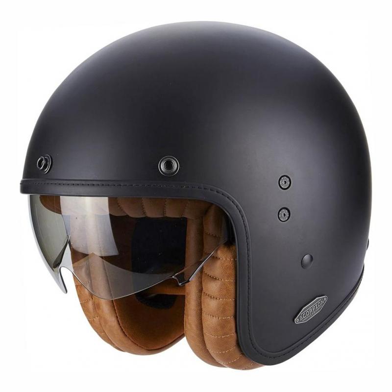Casque jet Scorpion BELFAST LUXE noir mat- XS
