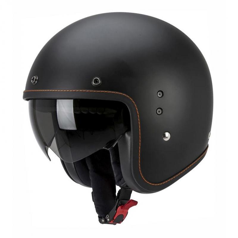 Casque jet Scorpion BELFAST Solid Noir mat- XS